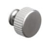 Arden, Fluted knob, central hole centre, Stainless Steel (Stainless Steel)  