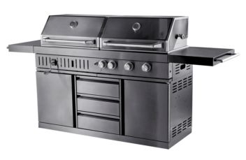 Black Collection - Free-standing Gas and charcoal grill