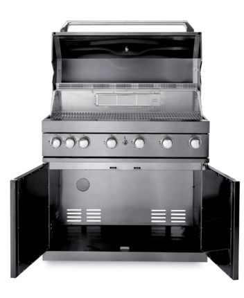 Black Collection - Free-standing gas grill with 6 burners and infrared system   