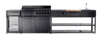 Nordic Line - Integrated gas grill (5 burners) - Black   